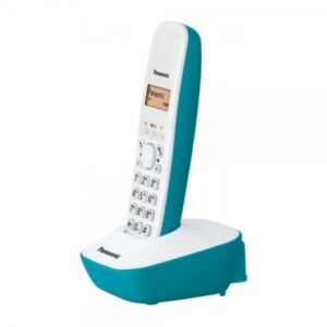 Ασύρματο Τηλέφωνο Panasonic KX-TG1611 (Αναγνωριση Κλησεων, Φωτιζομενη Οθονη) Λευκό-Τυρκουάζ