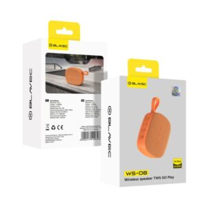 Ηχειο Bluetooth Blavec WS-06 Go Play 6W 1200 mAh Πορτοκαλι