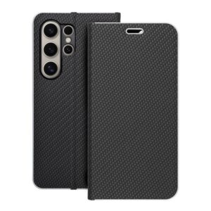 Θηκη Book Luna Carbon Για Samsung Galaxy S24 Ultra Μαυρη