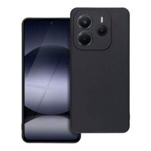 Θηκη Matt Σιλικονης Για Xiaomi Redmi Note 14 5G Μαυρη