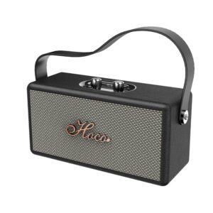 Ηχειο Bluetooth Hoco DS61 Rhyme Retro Leather 14W 2400 mAh Μαυρο (Bluetooth, FM, TF card, Aux)