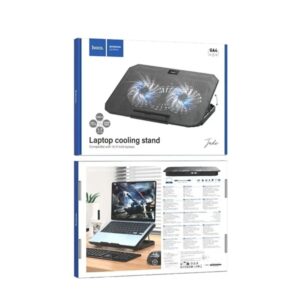 Βαση Laptop Hoco GA4 Jade Με 2 Ανεμιστηρες 2 Θυρες Usb A & Φωτισμο LED (ως 17")