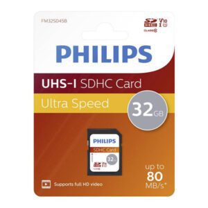 Καρτα Μνημης Philips microSD 32GB Με Ανταπτορα SD Class 10 UHS 1