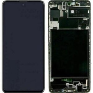 Οθονη Για Samsung A71 A715 Με Τζαμι Μαυρο κ Frame ServicePack GH82-22248Α